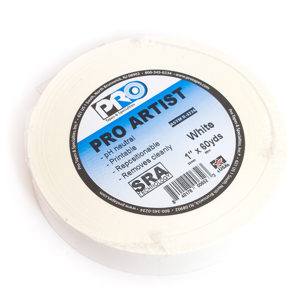 Pro, White, Artist Paper, Tape, Roll, 60 Yard